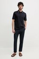Armani Exchange polo de bumbac XM000466.AF10337 bleumarin SS25