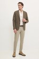 Hackett London polo de bumbac HM563379 bej SS25