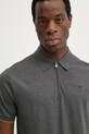 Bavlnené polo tričko Hackett London sivá HM563379