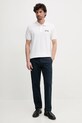 Pamučna polo majica Versace Jeans Couture 78GAG623.J0003 bijela SS25