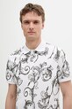 Bavlnené polo tričko Versace Jeans Couture biela 78GAG6S0.JS460