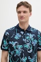 Versace Jeans Couture polo bawełniane granatowy 78GAG6S0.JS460