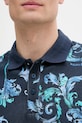 Versace Jeans Couture polo bawełniane 78GAG6S0.JS460 granatowy