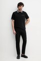Versace Jeans Couture polo de bumbac 78GAGT06.CJ01T negru SS25