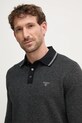 Barbour sweter z domieszką wełny czarny MKN1631CH91