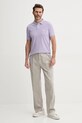 United Colors of Benetton polo de bumbac 3088U3023 violet SS25