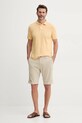 United Colors of Benetton polo de bumbac 3088U3023 bej SS25