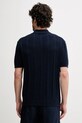 Îmbrăcăminte United Colors of Benetton tricou polo din in 115GK301G bleumarin