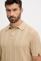 United Colors of Benetton tricou polo din in bej 115GK301G