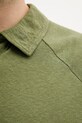 Ľanové polo United Colors of Benetton 3UTFU302A zelená