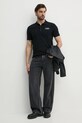 Karl Lagerfeld tricou polo 552221.745019 negru SS25