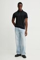Karl Lagerfeld polo bawełniane 552200.745000 czarny SS25
