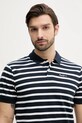 Бавовняне поло Pepe Jeans BARRET темно-синій PM542241
