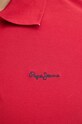 Pepe Jeans pamut póló ESSENTIAL POLO CONTRAST LOGO PM542298 piros
