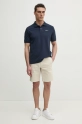 Pepe Jeans polo bawełniane ESSENTIAL POLO CONTRAST LOGO PM542298 granatowy SS25