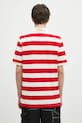 Одежда Хлопковое поло ICECREAM Running Dog Ss Striped Rugby Top IC24468 красный
