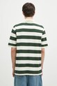 Дрехи Памучна тениска с яка ICECREAM Running Dog Ss Striped Rugby Top IC24468 зелен