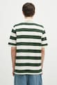 Clothing ICECREAM cotton polo shirt Running Dog Ss Striped Rugby Top IC24468 green