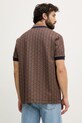 Odzież Lacoste polo męskie DH1417 brązowy