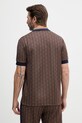 Odzież Lacoste polo męskie DH1417 brązowy