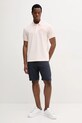 Βαμβακερό μπλουζάκι πόλο Lacoste PH0285 ροζ SS25