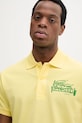 Бавовняне поло Lacoste жовтий PH0285
