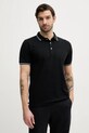 Lindbergh polo de bumbac negru 30.404010.SPACE.BLACK