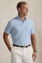 Pamučna polo majica Polo Ralph Lauren Wimbledon Collection bez uzorka plava 710970482