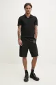 HUGO polo in cotone 50542961 nero SS25