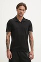 HUGO polo in cotone nero 50542961