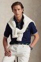 Bavlněné polo tričko Polo Ralph Lauren 710964976 námořnická modř