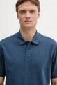 Odzież BOSS Orange polo bawełniane 50519740 granatowy