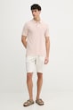 Guess polo bawełniane M2YP24.KC9T1 różowy SS26