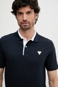 Тениска с яка Guess тъмносин M5GP44.K7O64