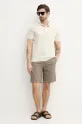 BOSS polo bawełniane 50536756 beżowy SS25