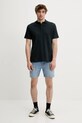 Samsoe Samsoe polo bawełniane SAJASE M25100033 granatowy SS25