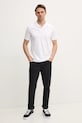 Bavlnené polo tričko Calvin Klein K10K114133 biela SS25