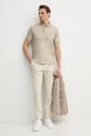 Calvin Klein polo bawełniane K10K114135 beżowy SS25