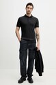 Βαμβακερό μπλουζάκι πόλο Calvin Klein K10K114135 μαύρο SS25