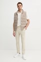 Πόλο με μείγμα με λινό Calvin Klein K10K114136 μπεζ SS25