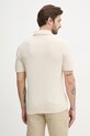 Odzież Calvin Klein polo z domieszką lnu K10K114463 beżowy