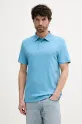 Calvin Klein polo de bumbac regular albastru LV04LB276G