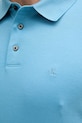 Bavlněné polo tričko Calvin Klein modrá LV04LB276G