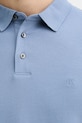 Βαμβακερό μπλουζάκι πόλο Calvin Klein LV04LB276G μωβ