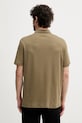 Βαμβακερό μπλουζάκι πόλο Calvin Klein LV04LB276G πράσινο NC25