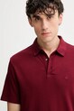Calvin Klein polo bawełniane bordowy LV04LB276G