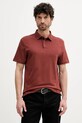 Bavlnené polo tričko Calvin Klein jednofarebný červená LV04LB276G
