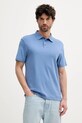 Calvin Klein polo bawełniane bawełna niebieski LV04LB276G