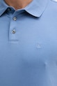 Bavlněné polo tričko Calvin Klein modrá LV04LB276G