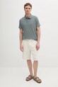 Βαμβακερό μπλουζάκι πόλο Calvin Klein LV04LB276G πράσινο SS25